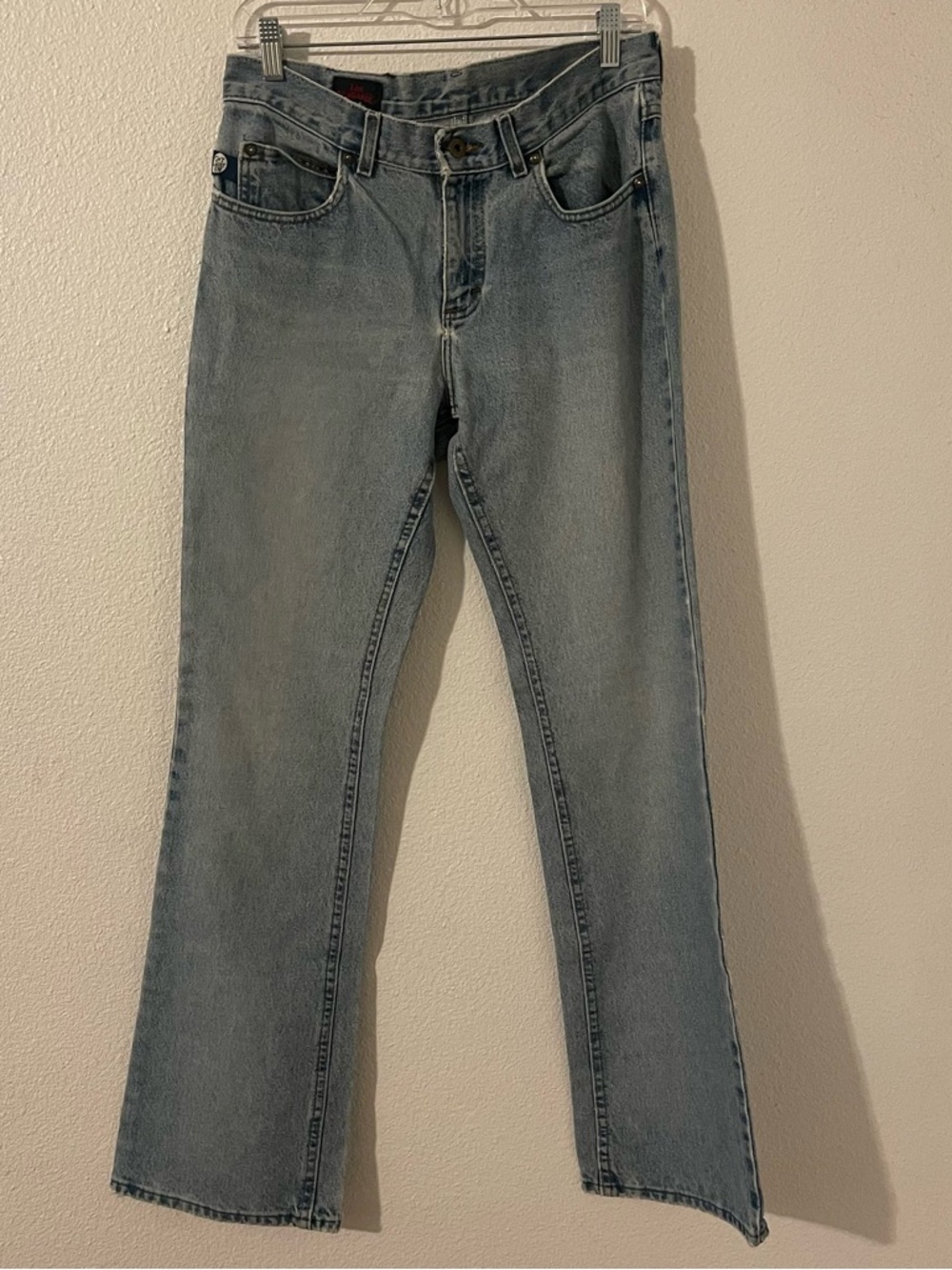 Vintage Lee Dungarees Flare Cant Bust Em Classic Jeans Made in USA Womens 9L